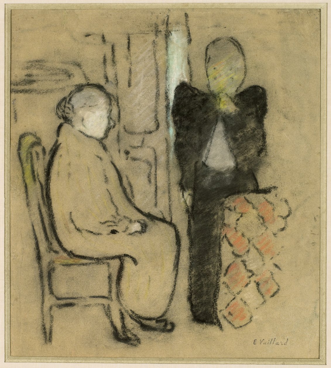 Äiti ja tytär, n. 1892 tekijältä Edouard Vuillard