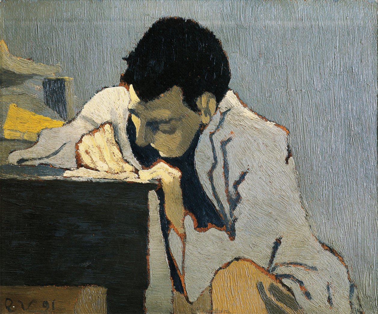 Aurelien Lugne-Poen muotokuva. Edouard VUILLARDin maalaus (1868-1940) tekijältä Edouard Vuillard
