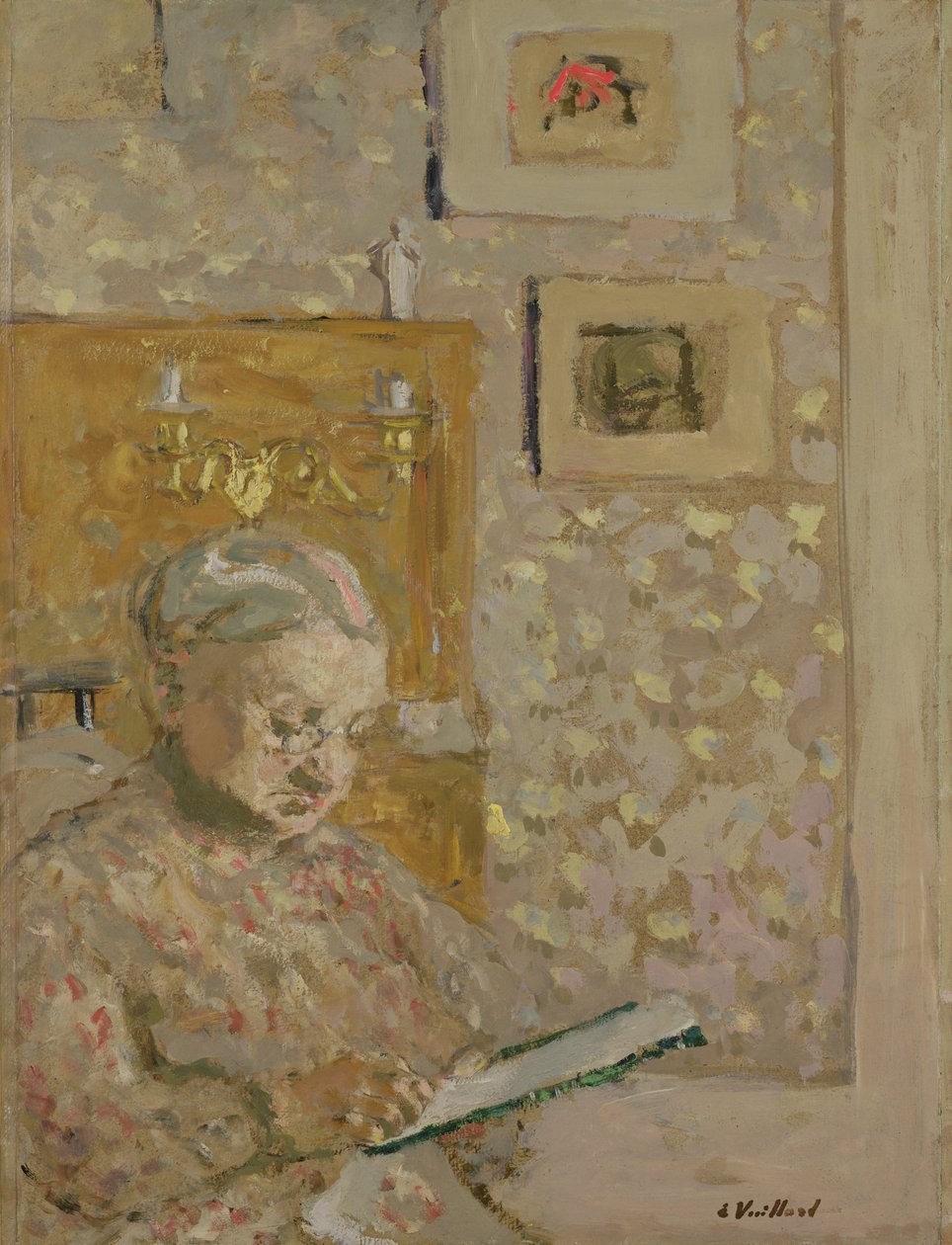 Muotokuva Madame Vuillardista, taiteilijoiden äidistä, n. 1910 tekijältä Edouard Vuillard