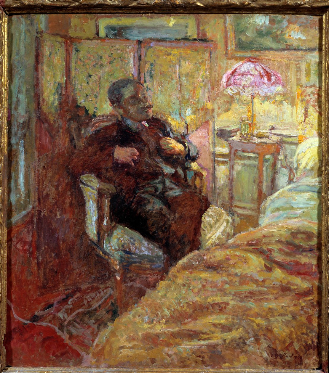 Muotokuva Romain Coolusista (1868 - 1952) kirjailija francais tekijältä Edouard Vuillard