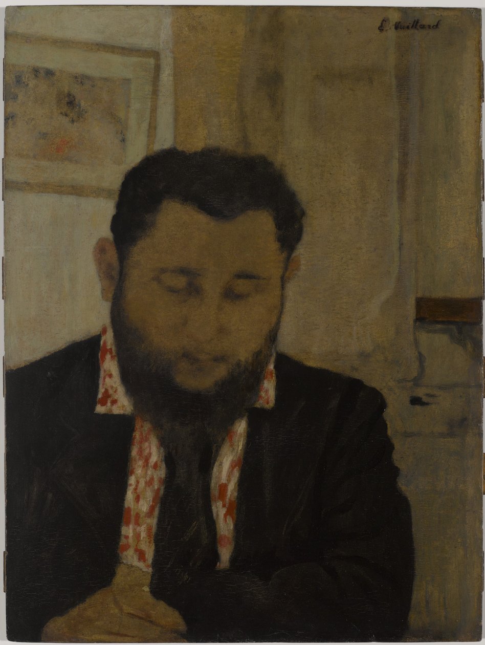 Thadée Natansonin muotokuva, 1897 (öljy pahville kiinnitetty paneeliin) tekijältä Edouard Vuillard