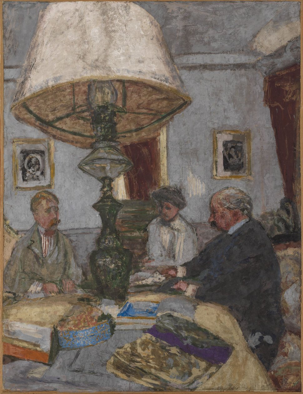 Saint-Jacutin suuren lampun alla tekijältä Edouard Vuillard