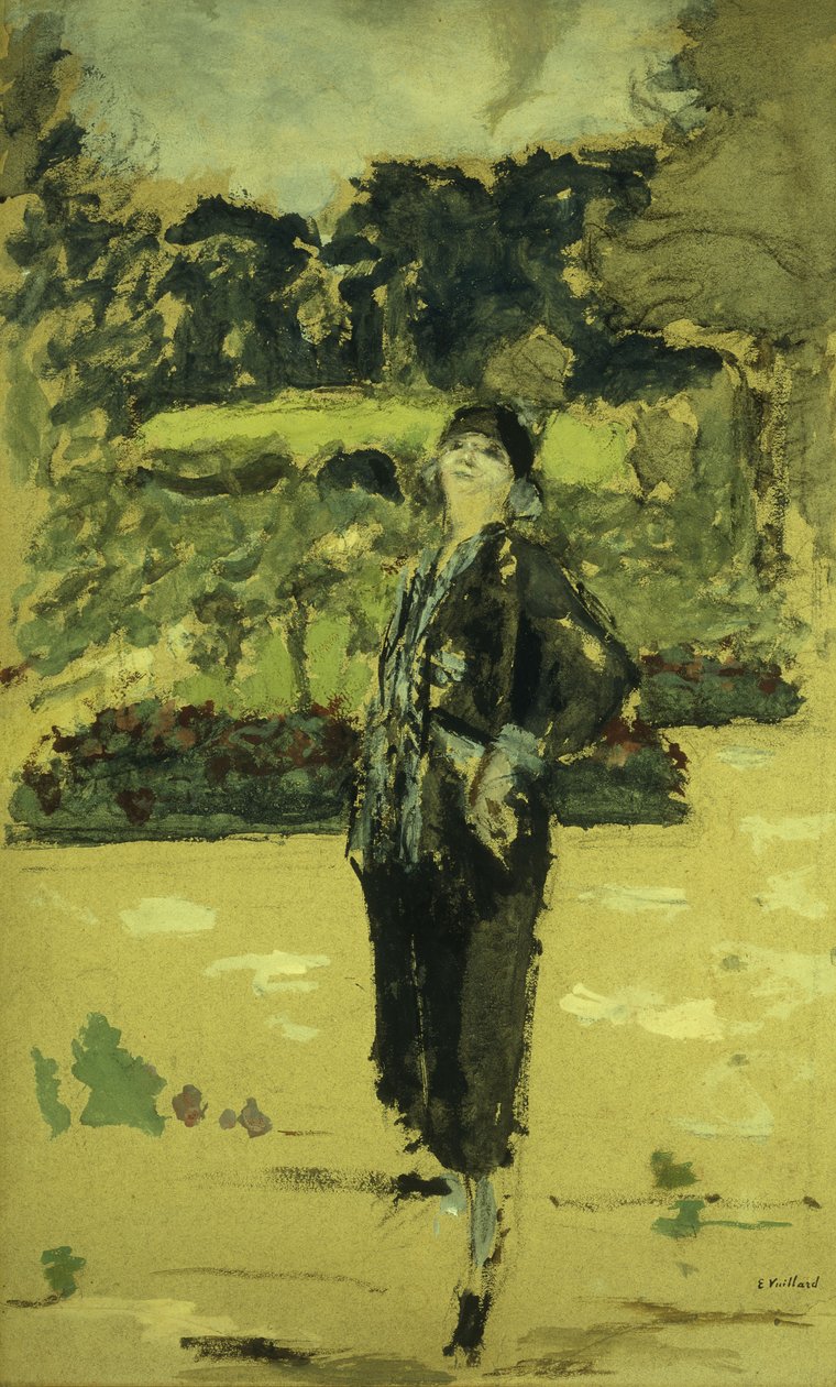 Musta mekko; La Robe Noire, 1920 tekijältä Edouard Vuillard
