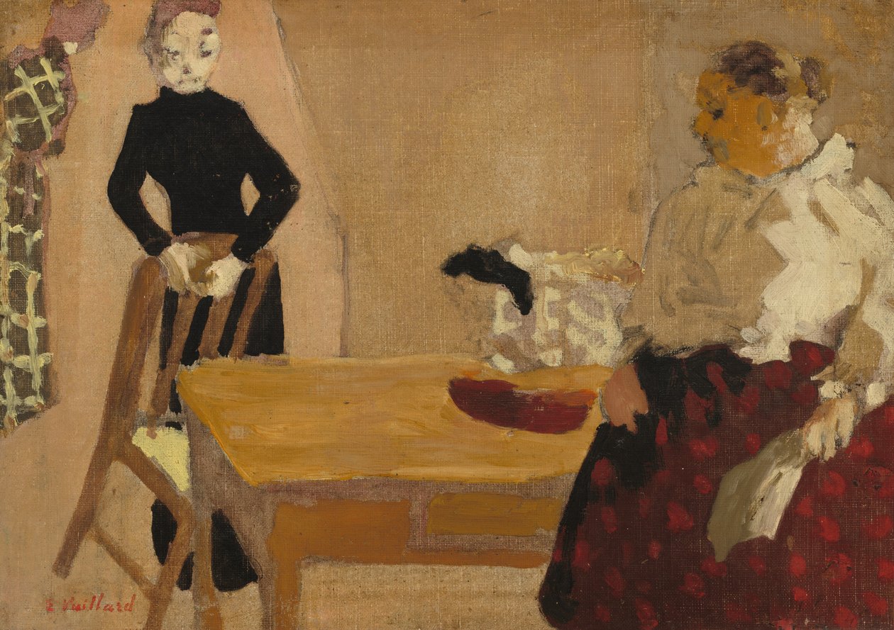 The Conversation, 1891. finlandès tekijältä Edouard Vuillard