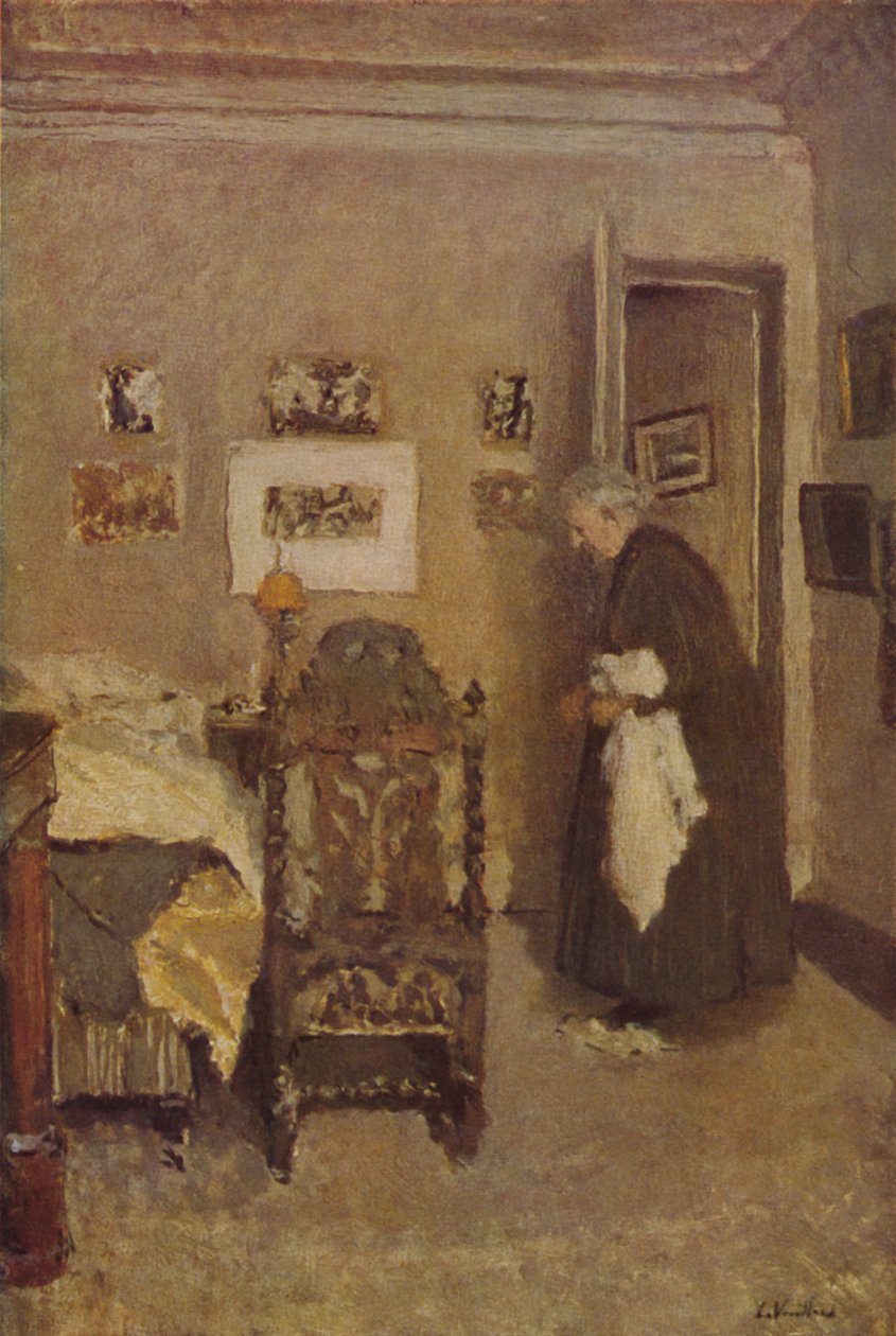 Taloudenhoitaja noin 1925, c1925, 1946 tekijältä Edouard Vuillard