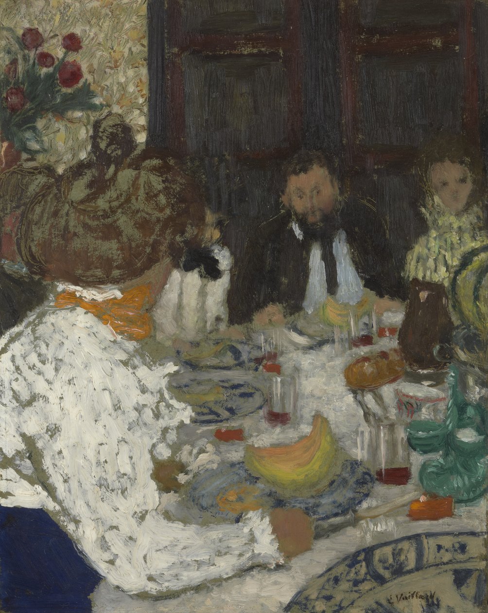 Lounas, noin 1895 tekijältä Edouard Vuillard