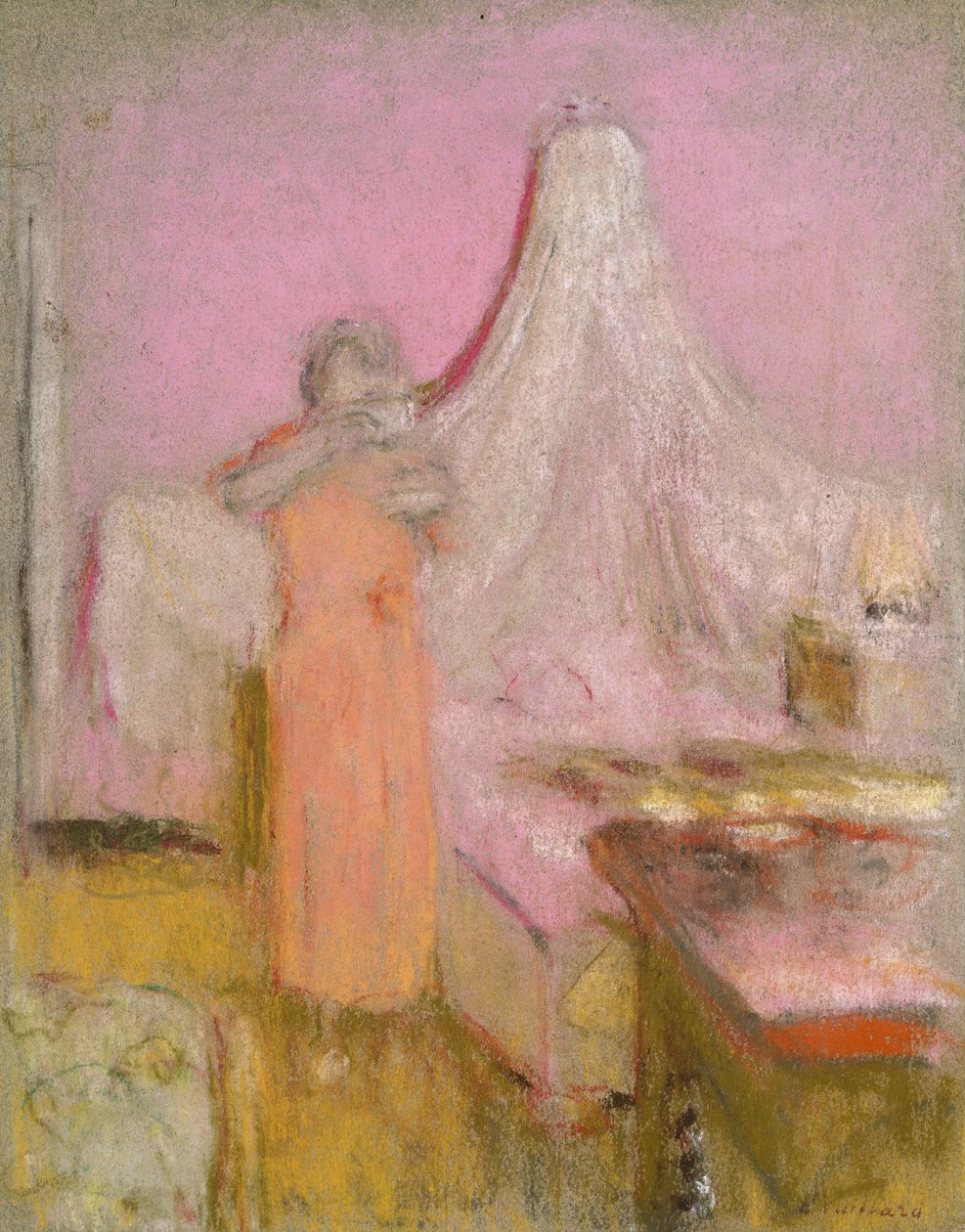 The Morning Cup of Tea, noin 1930 tekijältä Edouard Vuillard