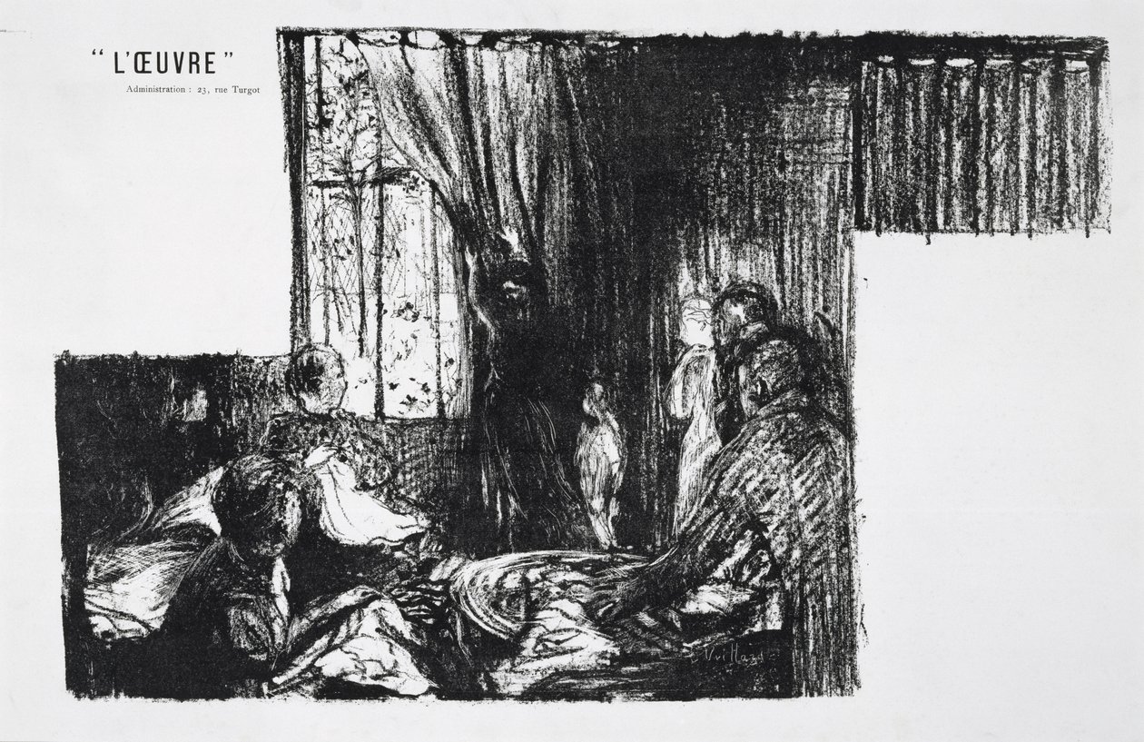 Yhteiskunnan pilarit, 1896 tekijältä Edouard Vuillard