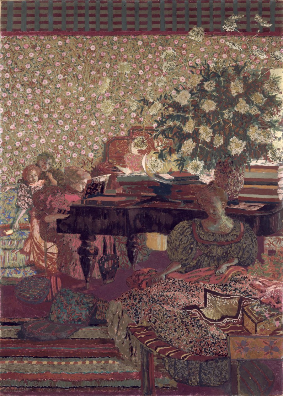 Yksityisyys. Tohtori Vaquezin kirjaston koristelu tekijältä Edouard Vuillard