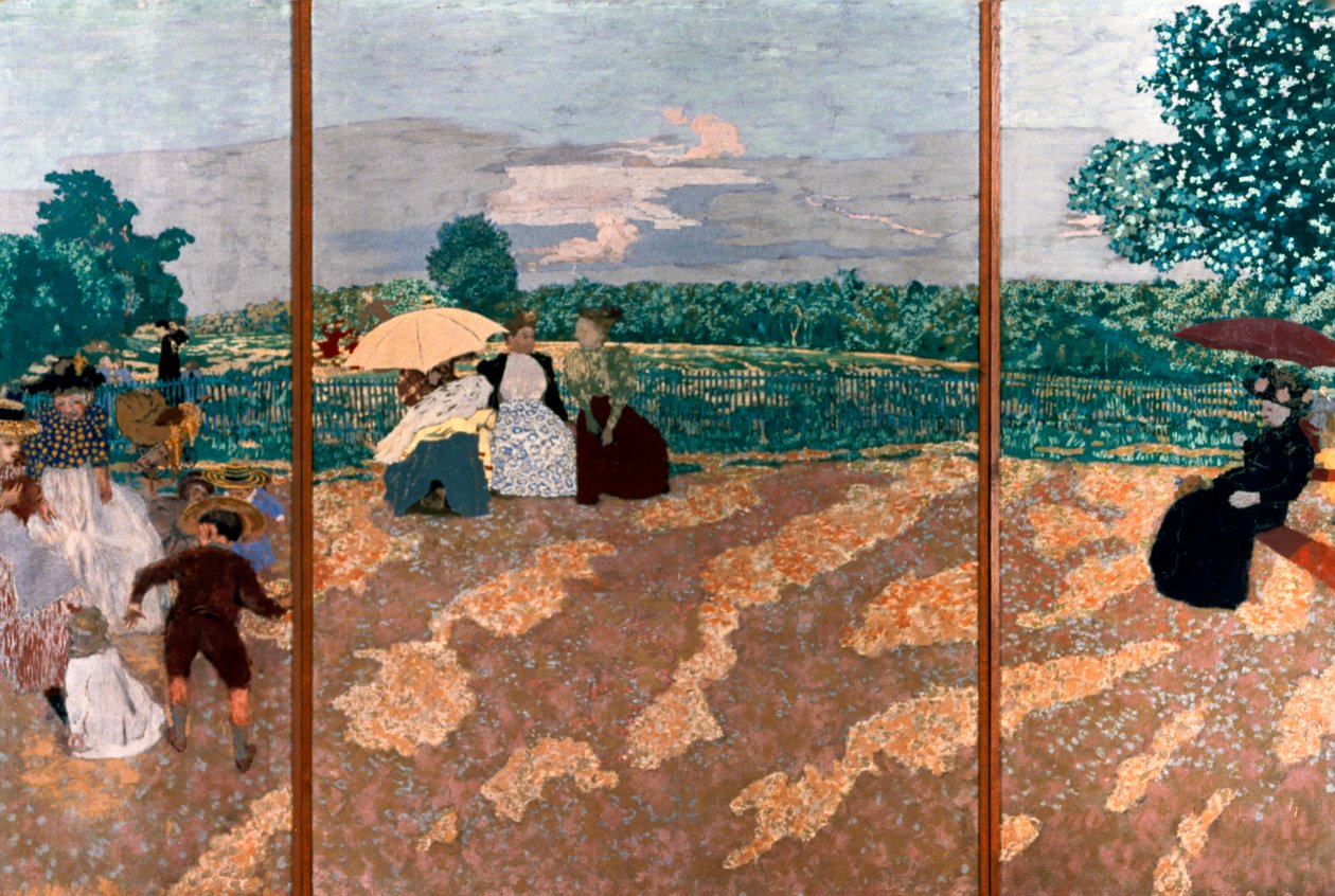 Julkisen puutarhan yksityiskohta, 1894 tekijältä Edouard Vuillard