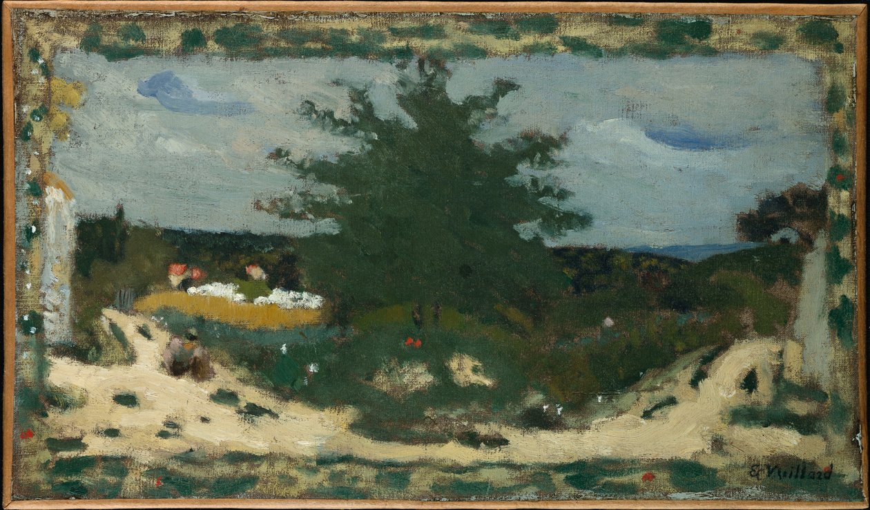 Sunny Road, Laville Pond, noin 1898 tekijältä Edouard Vuillard