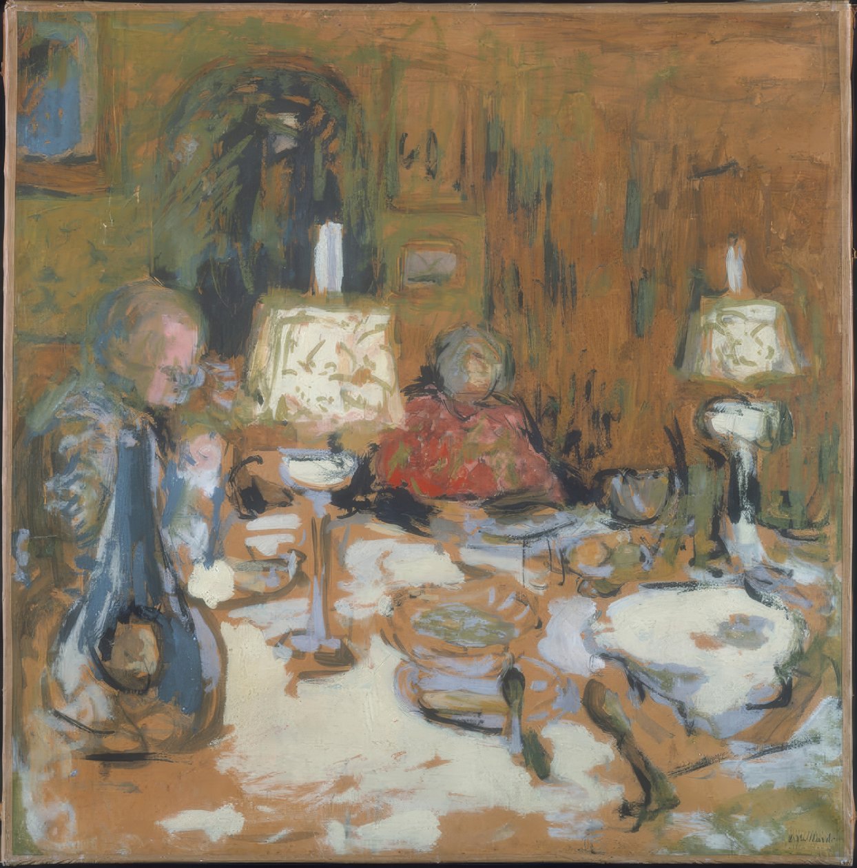 Illallinen, rue de Calais tekijältä Edouard Vuillard