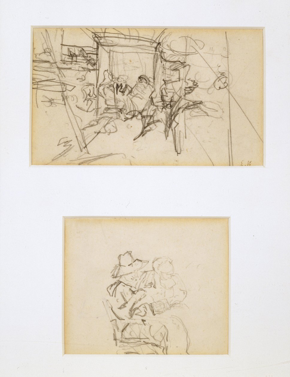 Kaksi tutkimusta telttaan tekijältä Edouard Vuillard