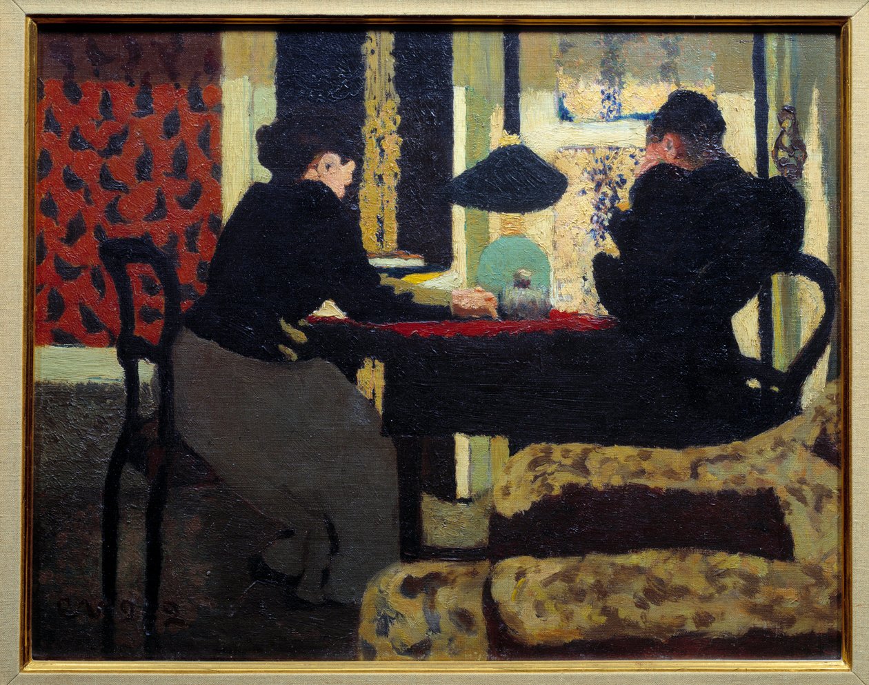 Kaksi naista lampun alla tekijältä Edouard Vuillard