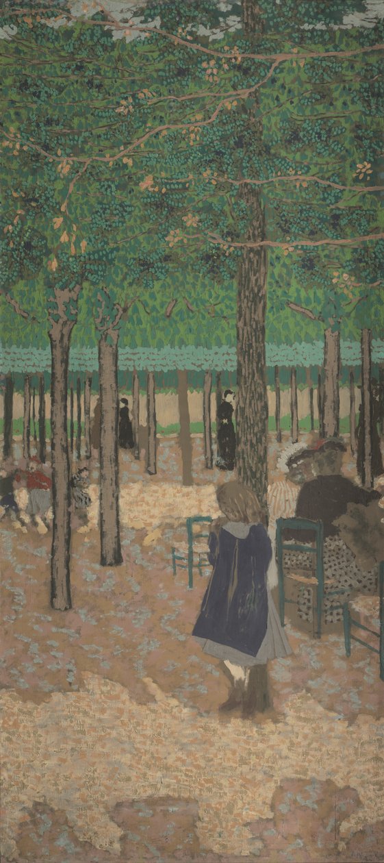 Puiden alla (julkaisusta "The Public Gardens") tekijältä Edouard Vuillard
