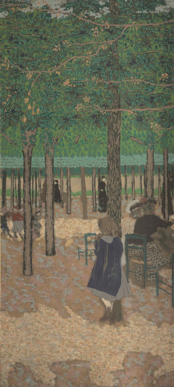 Puiden alla, 1894 tekijältä Edouard Vuillard