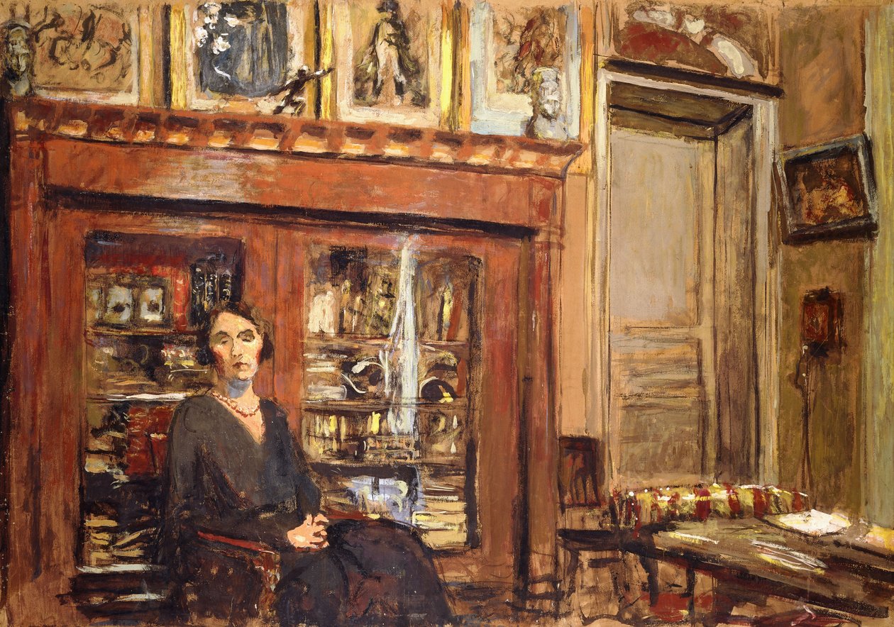 Nainen sisätiloissa, noin 1920 tekijältä Edouard Vuillard