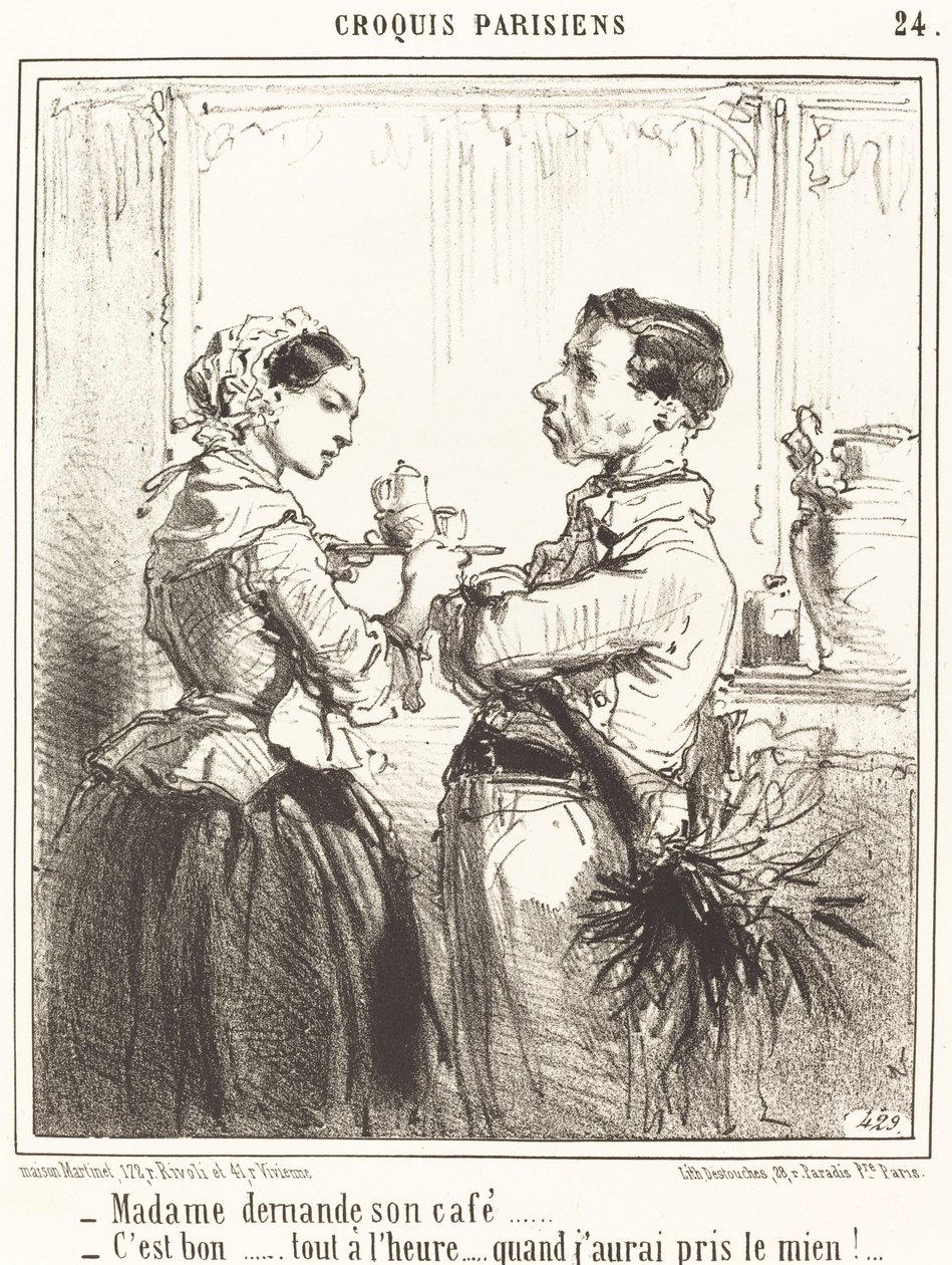 Madame pyytää kahviaan tekijältä Edouard de Beaumont