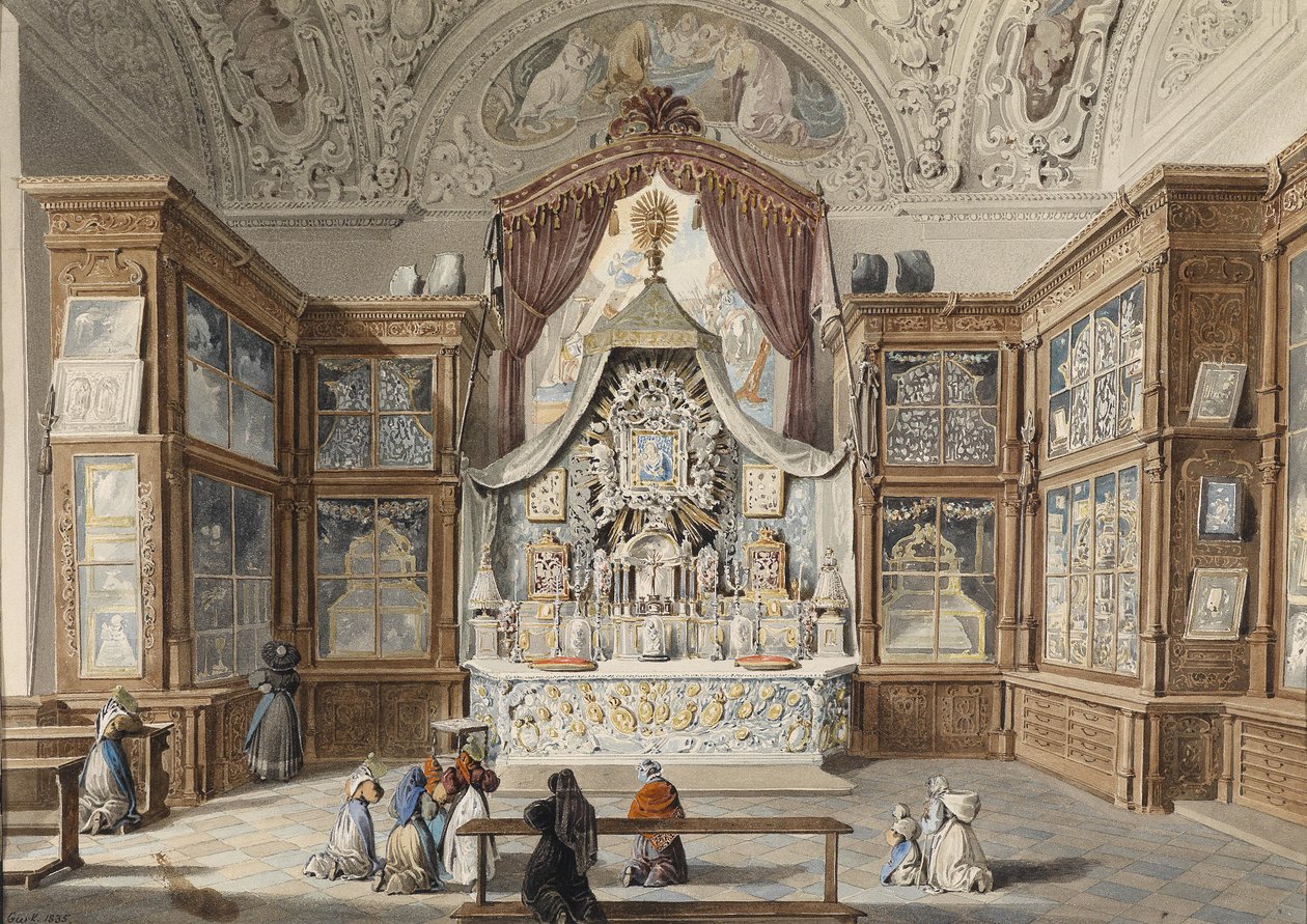 Die Schatzkammer Mariazell im Jahressa vuonna 1835 tekijältä Eduard Gurk