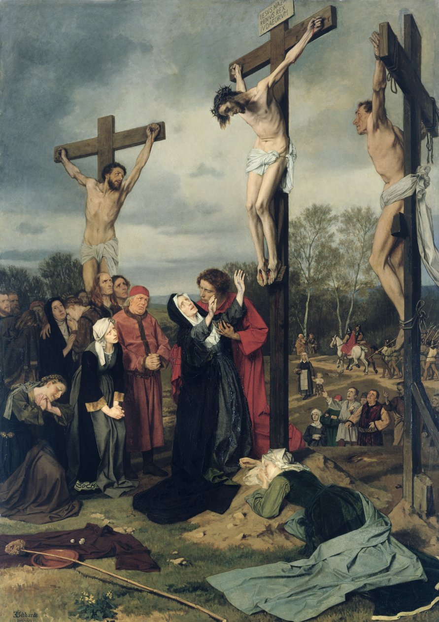 Ristiinnaulitseminen, 1873 tekijältä Eduard Karl Franz von Gebhardt