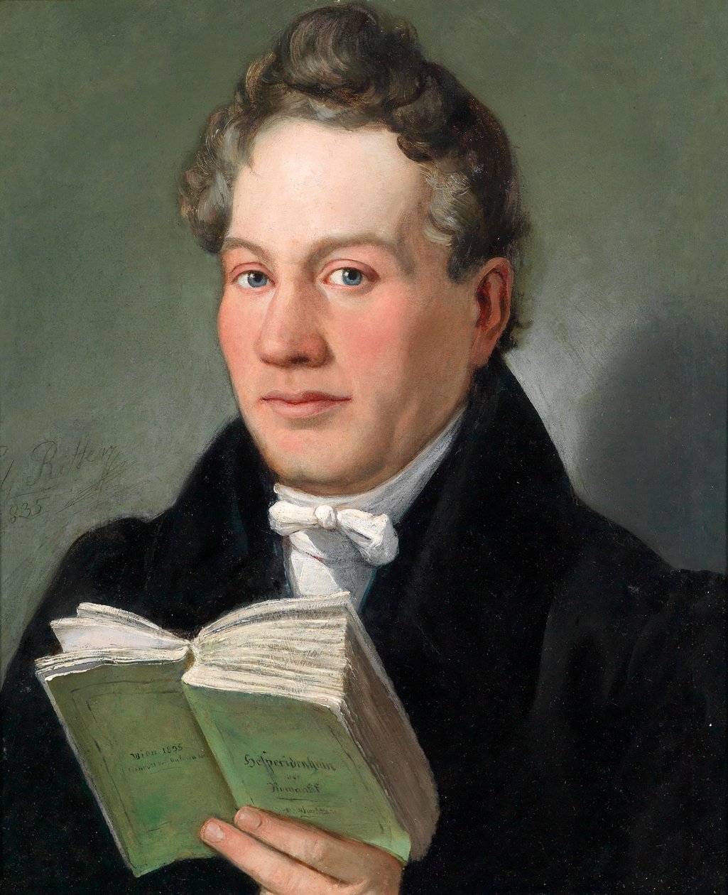Muotokuva Wiener Schriftstellers Christoph Kuffner (1777–1846) Buch Hesperidenhain der Romantik tekijältä Eduard Ritter