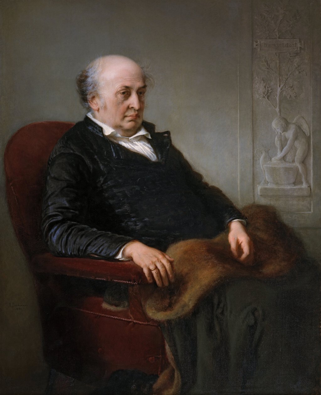 Saksa: Der Maler Wilhelm von Schadow Taidemaalari Taidemaalari Wilhelm von Schadow tekijältä Eduard Bendemann