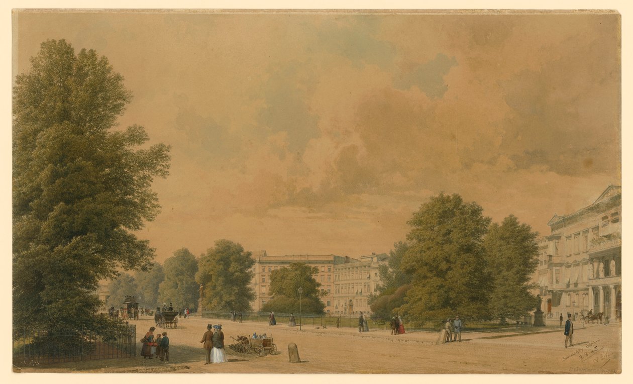 Leipziger Platz Berliinissä tekijältä Eduard Gaertner