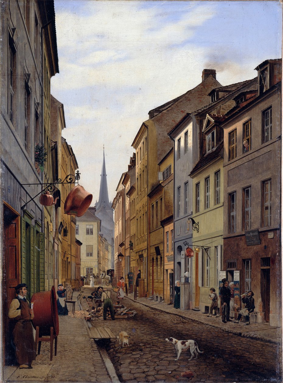 Parochialstraße tekijältä Eduard Gaertner