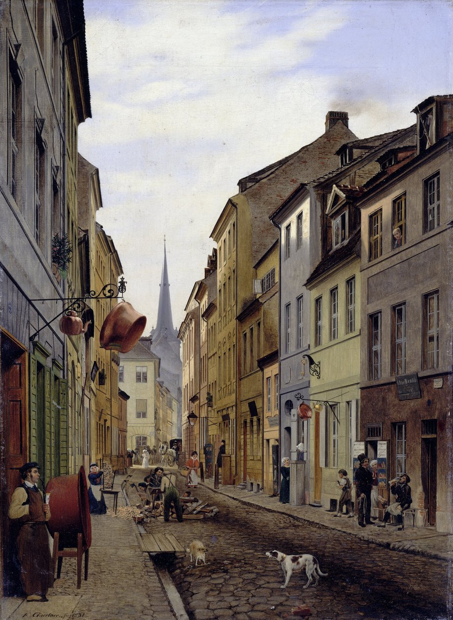 Parochialstraße Berliinissä tekijältä Eduard Gaertner