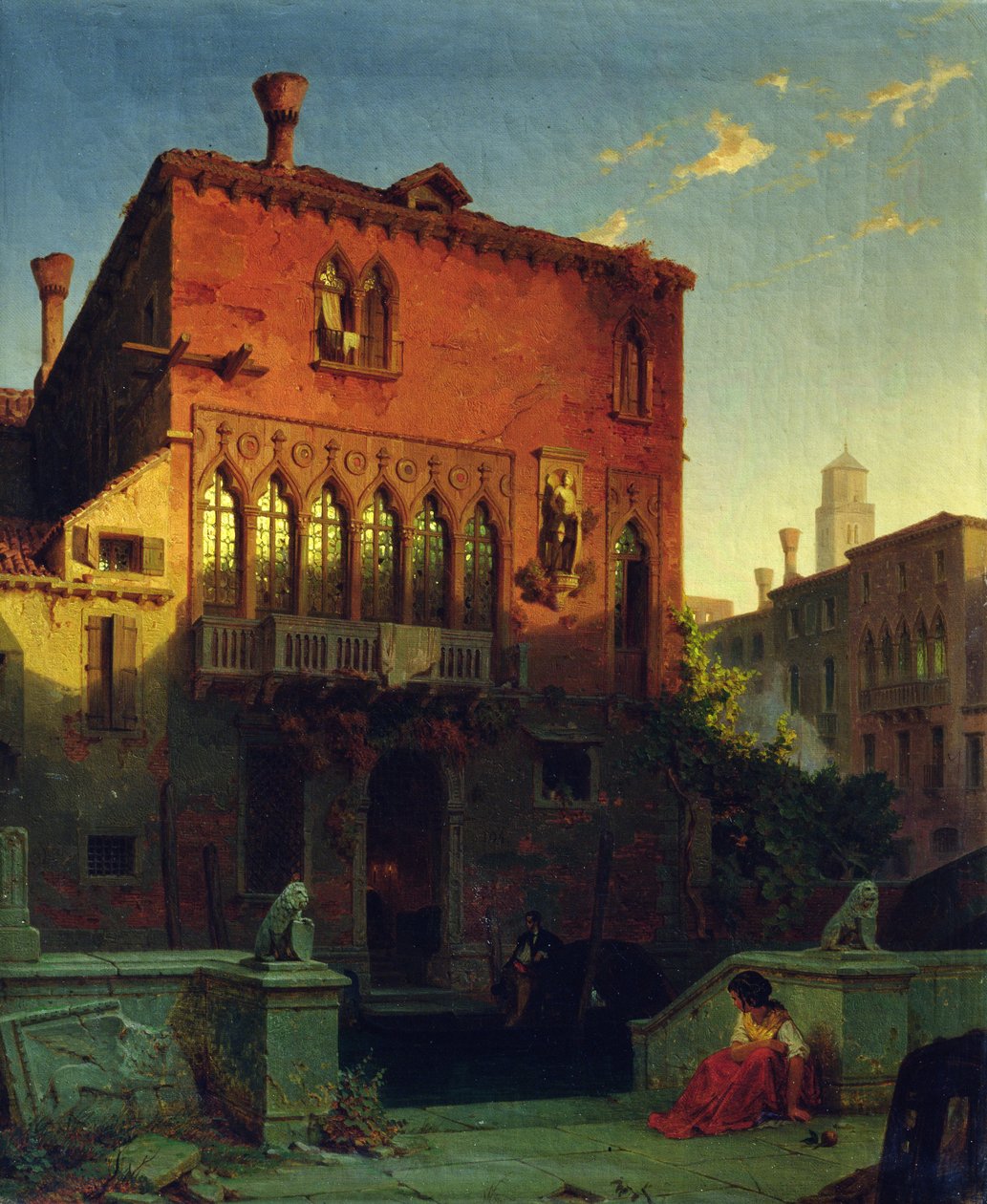 House of Othello, Moore Venetsiassa, 1856 tekijältä Eduard Gerhardt