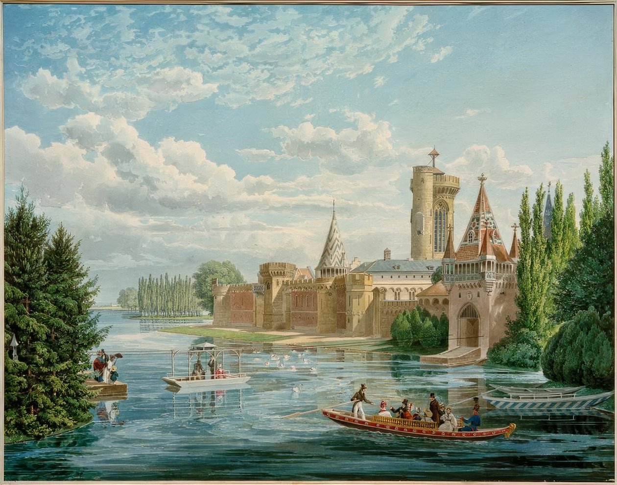 Franzensburg (erbaut 1801-1836 keisari Franz I:n jälkeen tekijältä Eduard Gurk