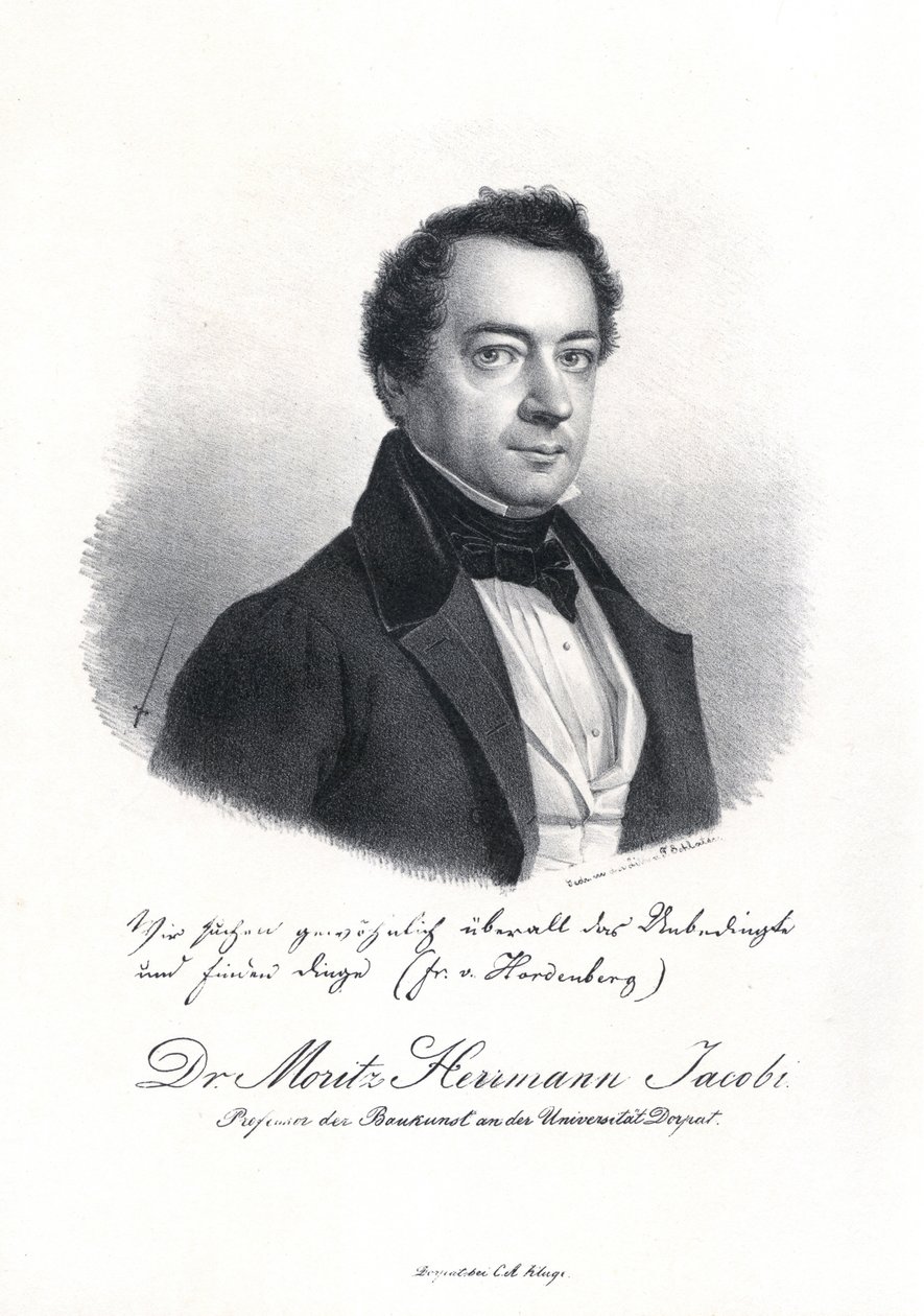 Moritz Hermann von Jacobin muotokuva 1801-1874, 1837. tekijältä Eduard Hau