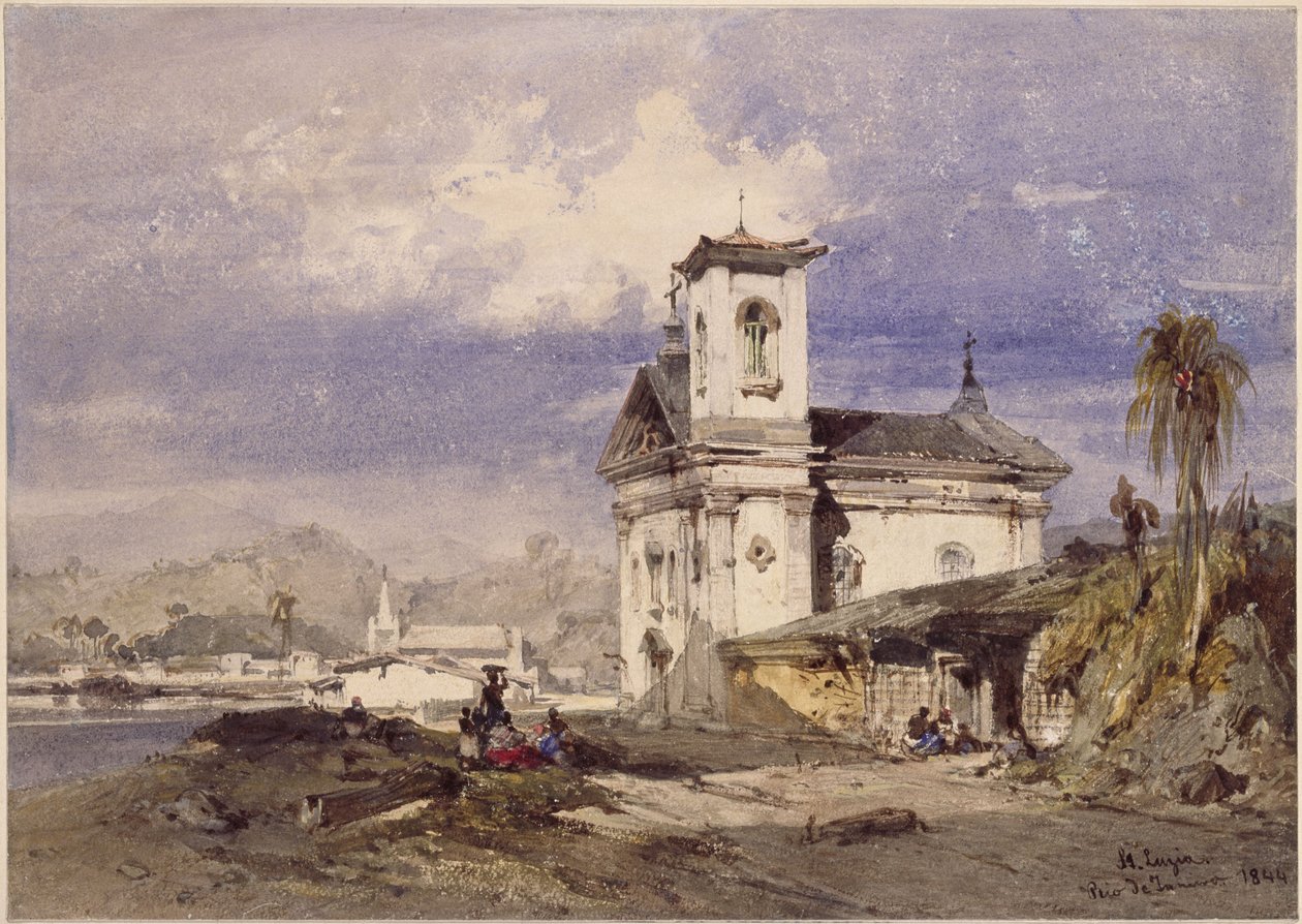 Pyhän Luzian kirkko. Rio de Janeiro tekijältä Eduard Hildebrandt