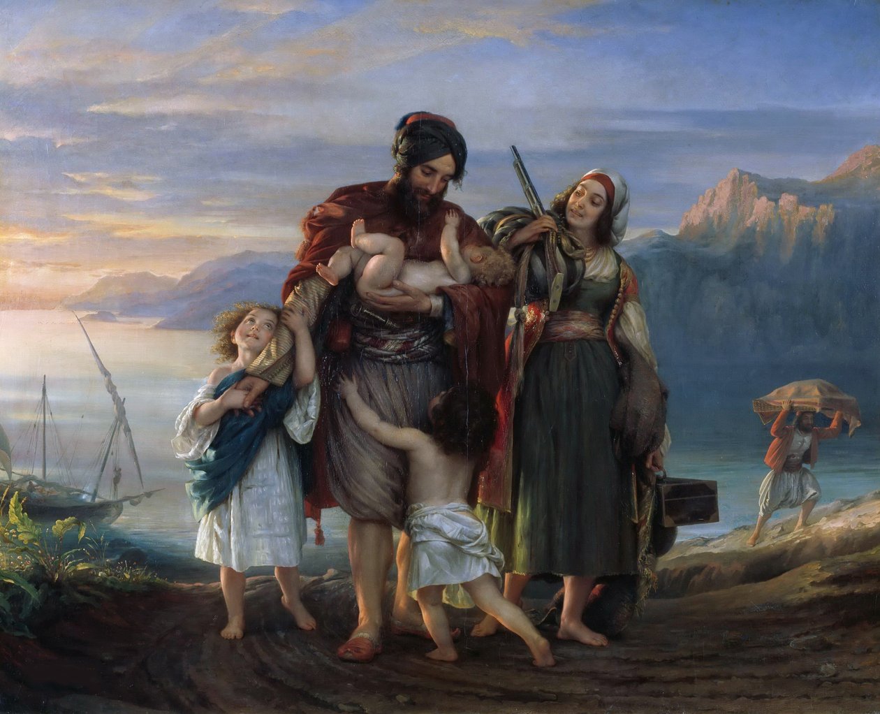 Armatolen kotiinpaluu, 1836. tekijältä Eduard Magnus