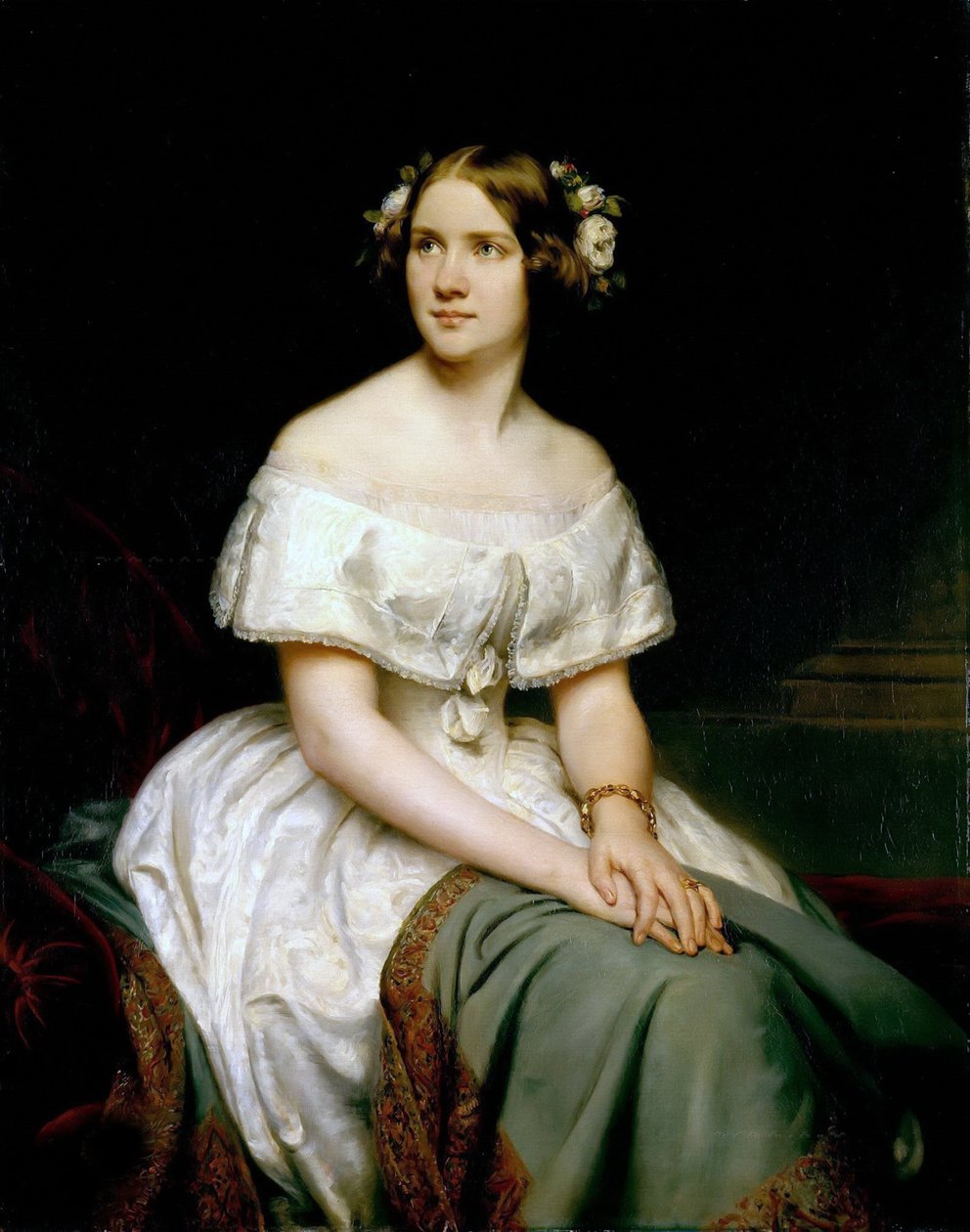 Sopraano Jenny Lindin muotokuva 1820-1887, 1846. tekijältä Eduard Magnus