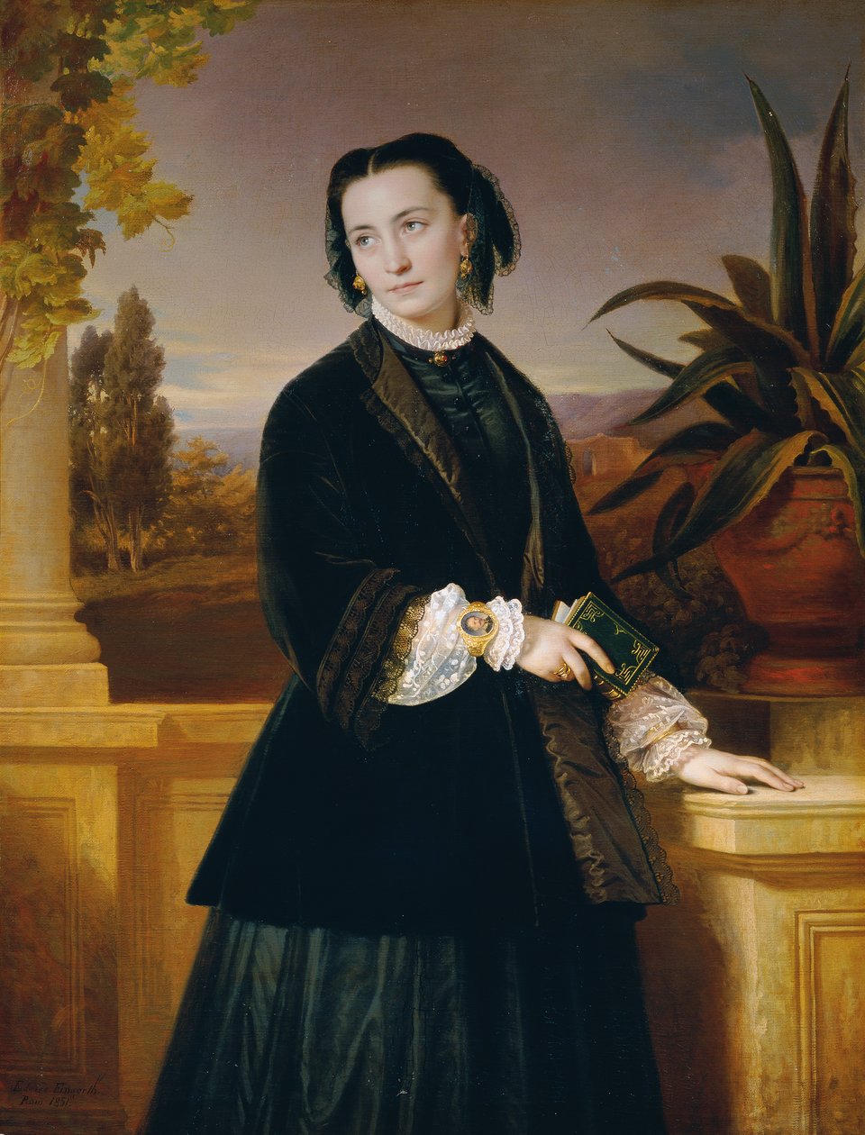 Auguste Engerth, taiteilijan vaimo tekijältä Eduard Ritter von Engerth