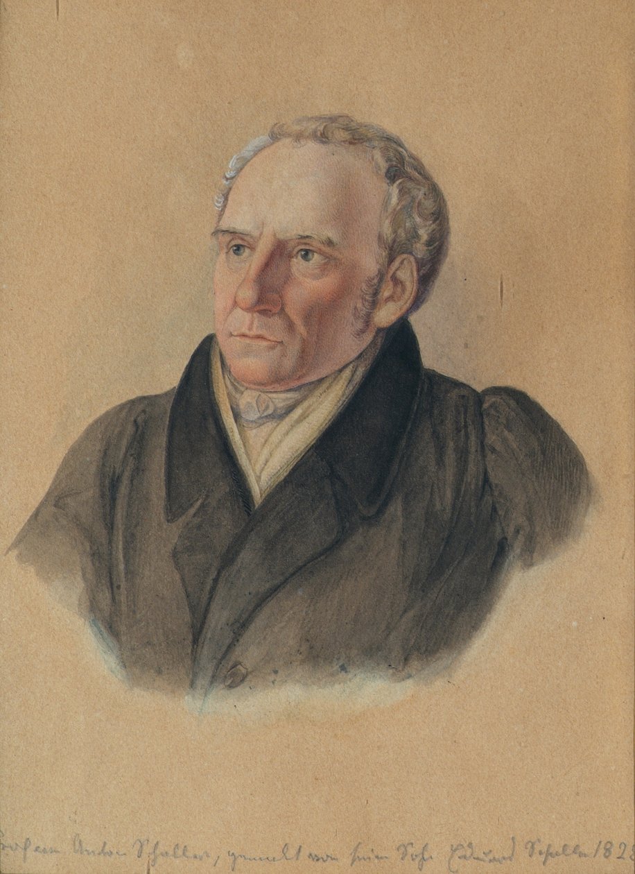 Professori Anton Schaller (1773–1844), taiteilijan isä tekijältä Eduard Schaller