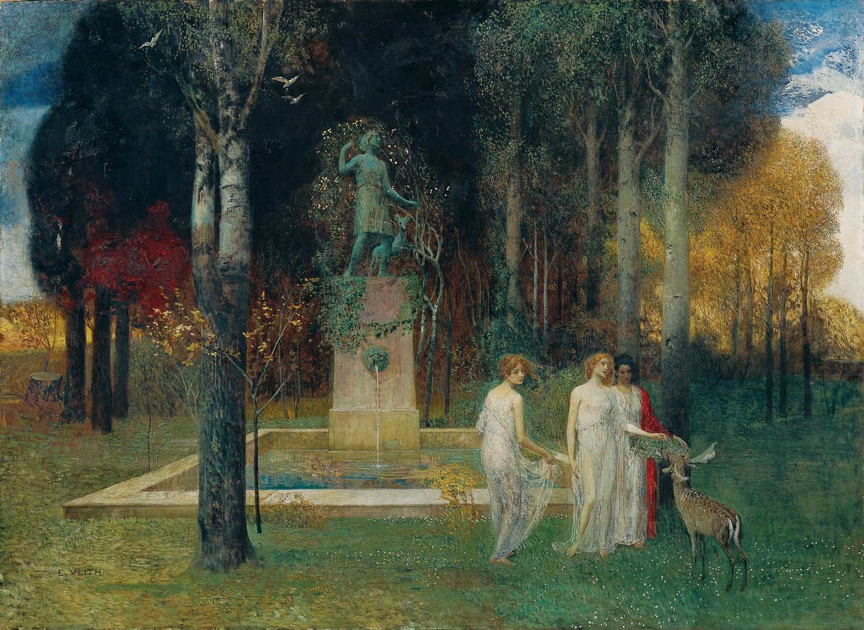 Nymfit kaivolla tekijältä Eduard Veith