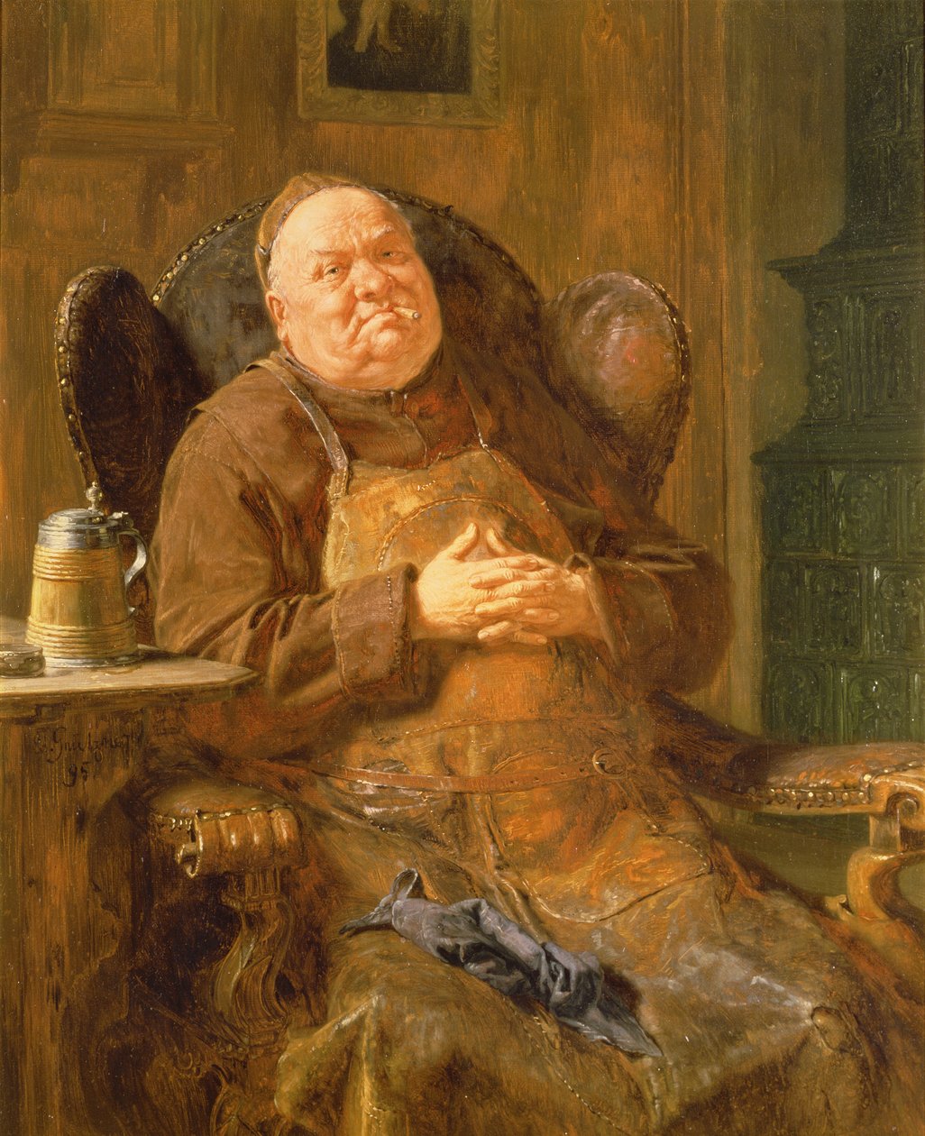 Hiljainen savu, 1895 tekijältä Eduard von Grutzner