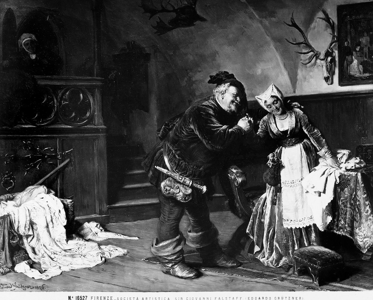 Sir John Falstaff, 1876 tekijältä Eduard von Grutzner