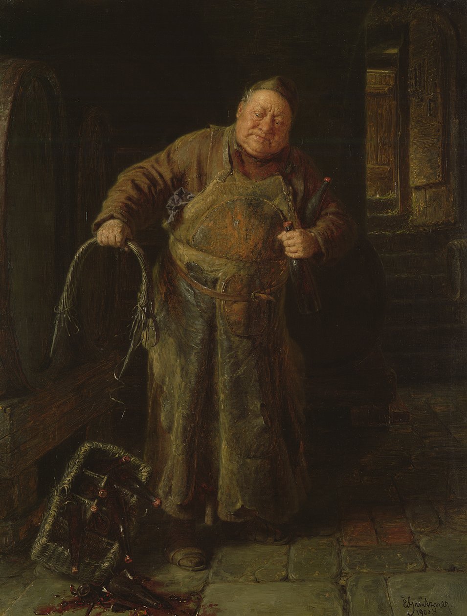 Rikkoutunut kahva, 1900 tekijältä Eduard von Grutzner