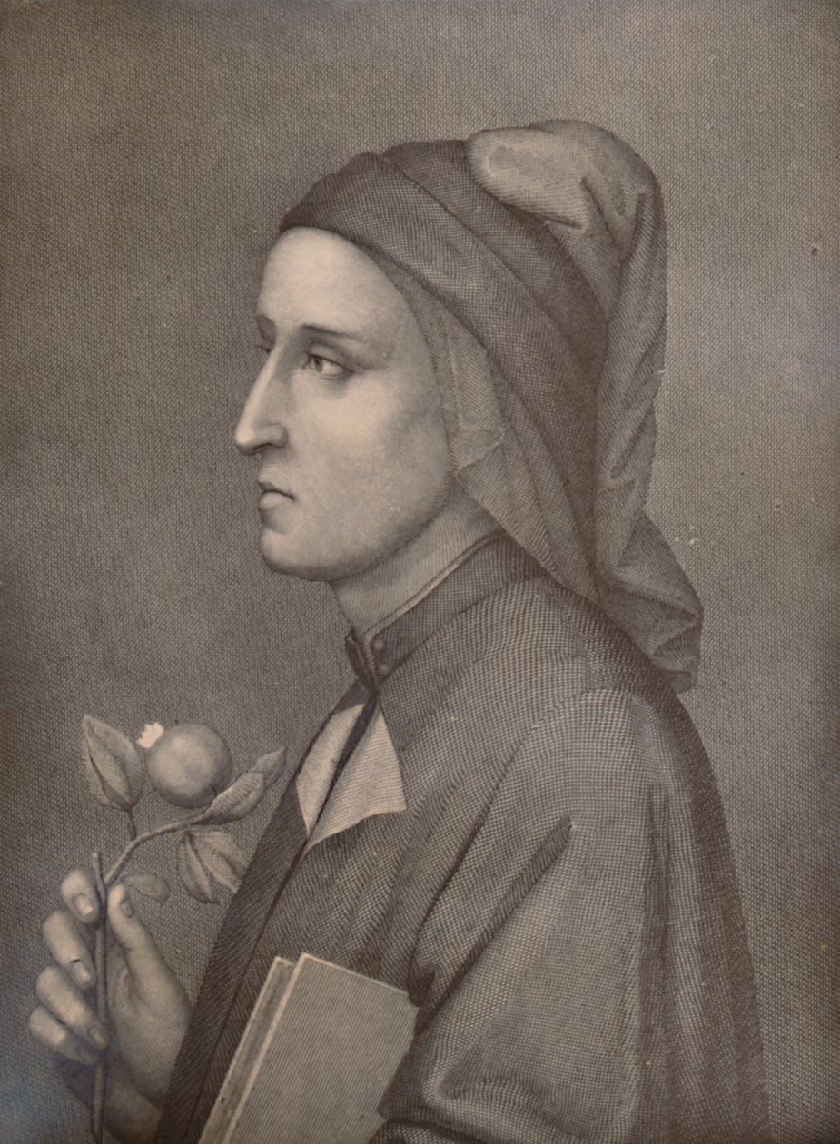 Dante Alighieri, italialainen runoilija, 1800-luku 1894 tekijältä Eduardo Chiossone