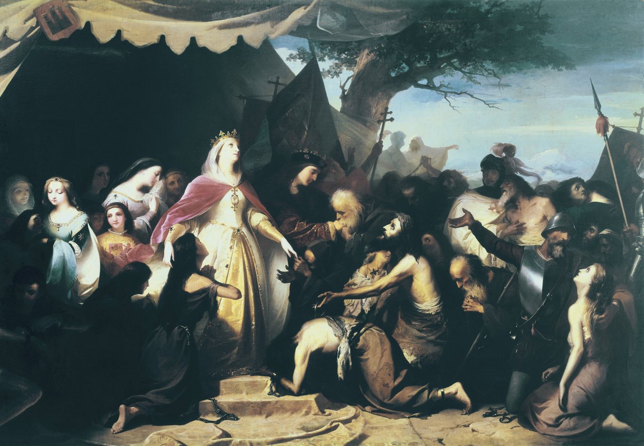 Katolisten hallitsijoiden sisäänkäynti Alhamaan. 1867 (öljy kankaalle) tekijältä Eduardo Javier Ramon Cano de la Pena