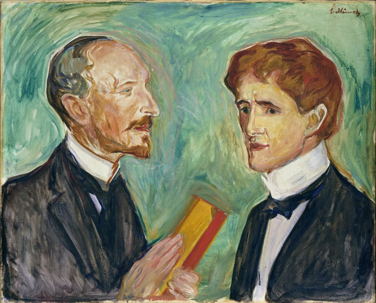 Albert Kollmann (1857-1915) ja Sten Drevsen, 1901. tekijältä Edvard Munch