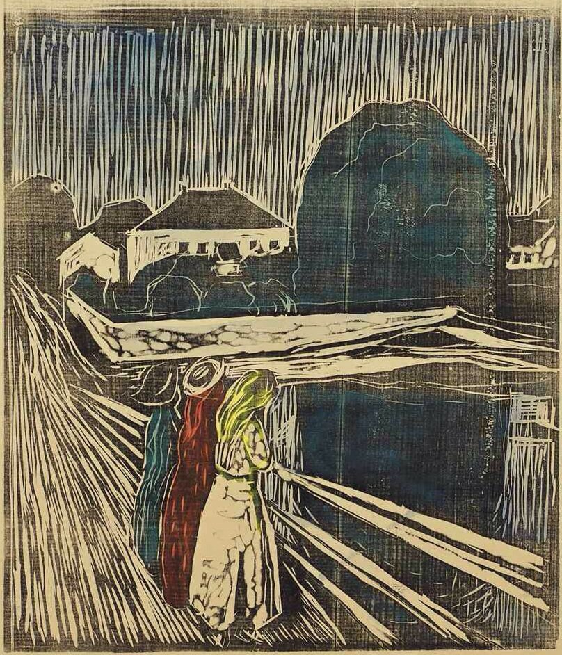 Tytöt laiturilla tekijältä Edvard Munch