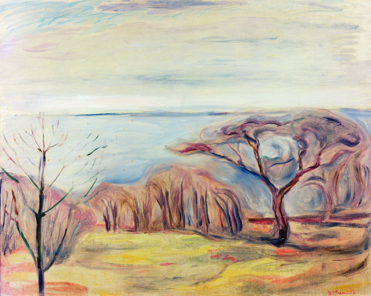 Maisema, 1905 tekijältä Edvard Munch