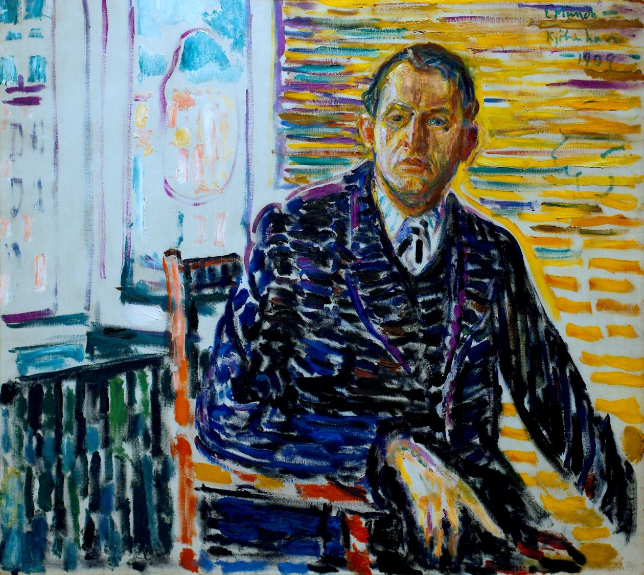 Omakuva klinikalla tekijältä Edvard Munch