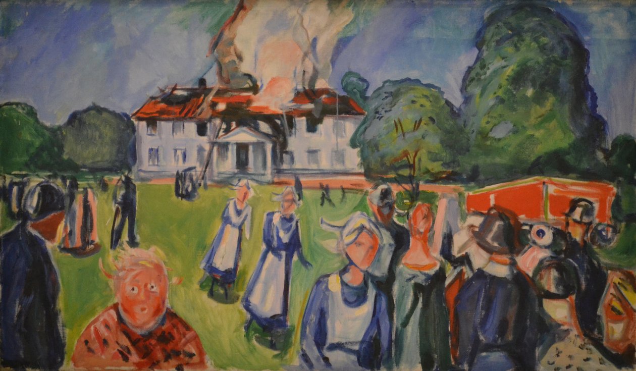 Talo palaa tekijältä Edvard Munch