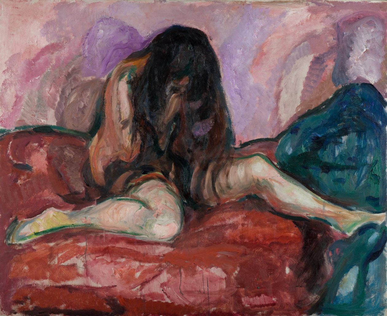 Itkevä alaston tekijältä Edvard Munch