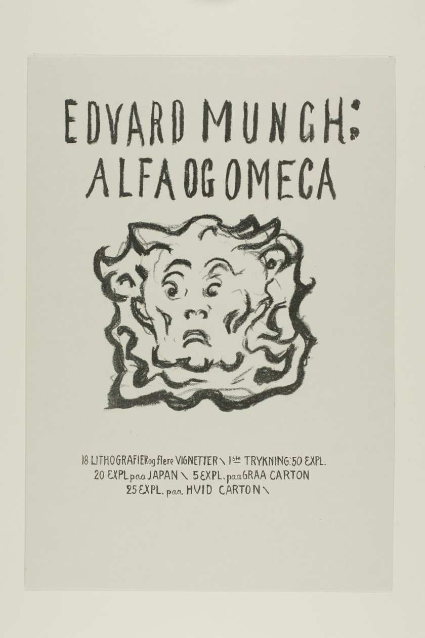 Alpha ja Omega:Otsikkosivu tekijältä Edvard Munch